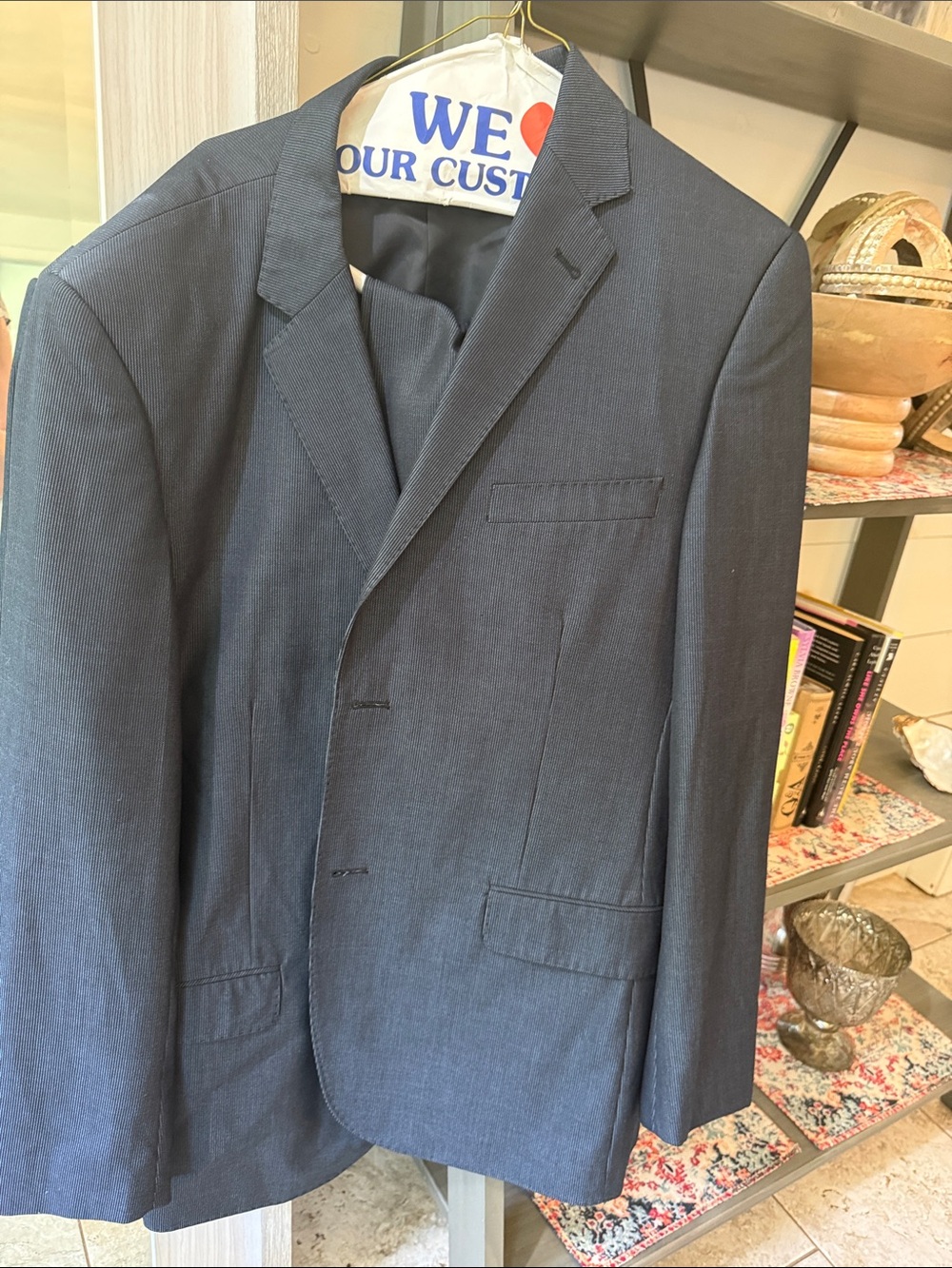 Tailored Navy Men's Suit Jacket